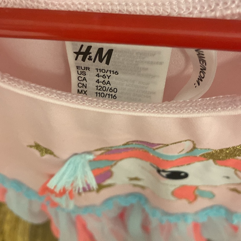 H&M unicorn bodysuit costume. Missing cape. - Picture 2 of 6